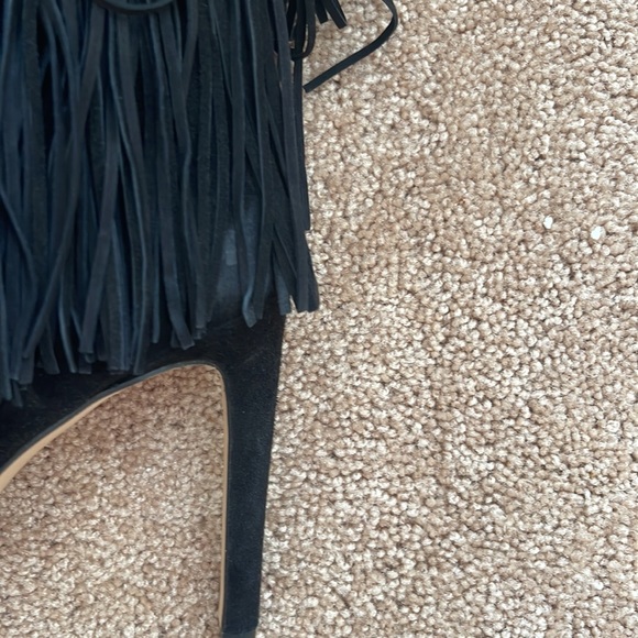 Sam Edelman Belinda Mid-Calf Fringe Bootie - Picture 3 of 5